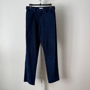 LASC 30 Blue Velvet Textured Straight Leg  Dark Romantic Whimsigoth Pants